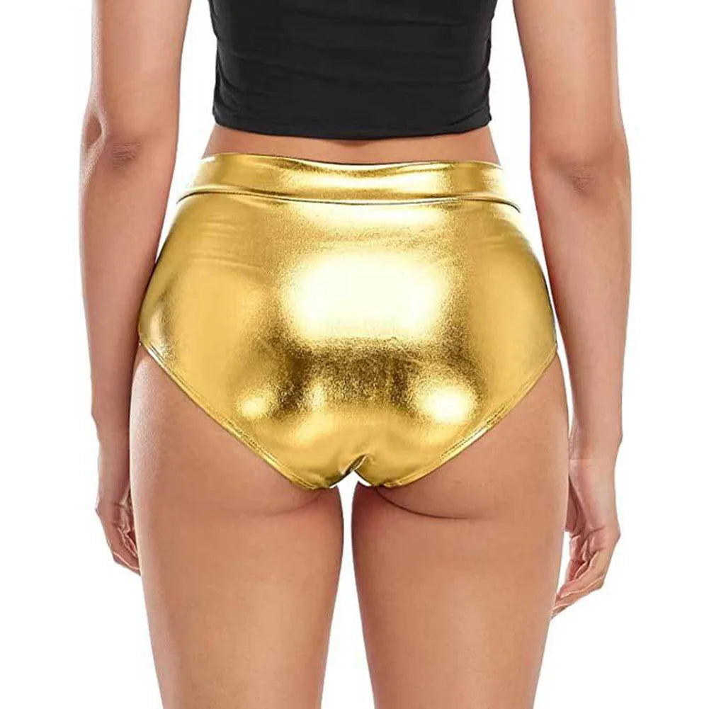 Women Ladies Lingerie Club Shorts Party Bottoms Shiny Panties Pole Home Clubwear Moderate Elasticity