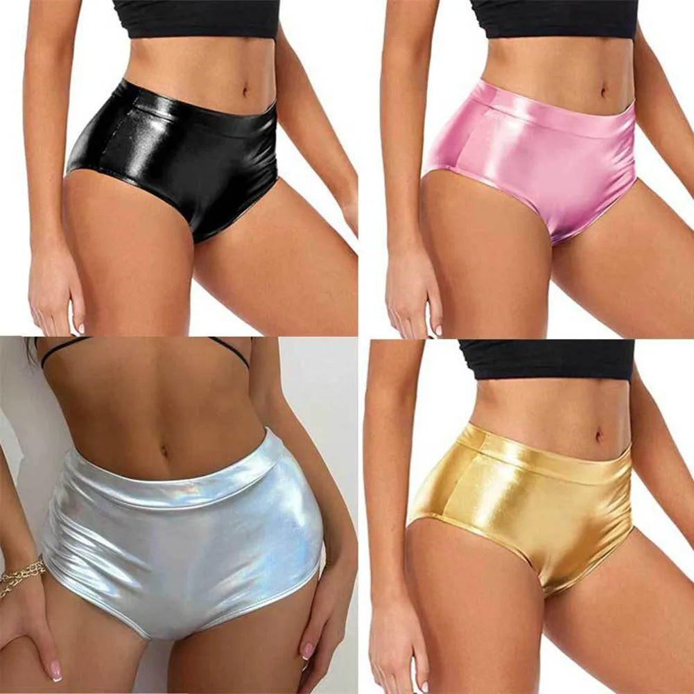 Women Ladies Lingerie Club Shorts Party Bottoms Shiny Panties Pole Home Clubwear Moderate Elasticity