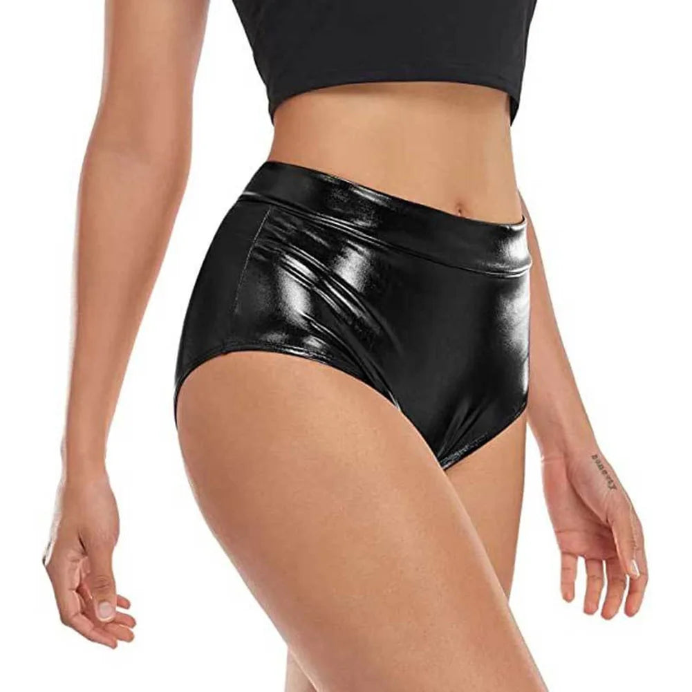 Women Ladies Lingerie Club Shorts Party Bottoms Shiny Panties Pole Home Clubwear Moderate Elasticity