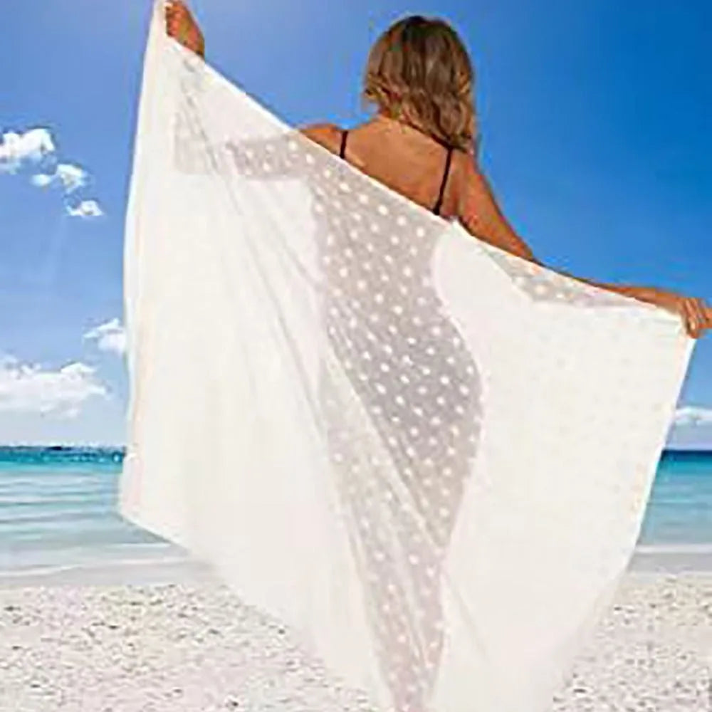 Fashion Multicolor Bikini Cover-ups Sexy Travel Beach Skirt Long Sarong One Piece Beach Scarf Female